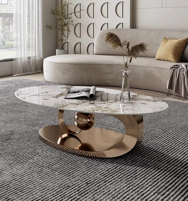 Movable Retro Metal Coffee Tables – Round, Nordic, Portable, Living Room/Bedroom
