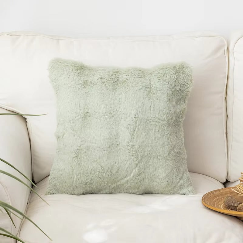 Tuscany Pillow Covers – Cozy Soft Rabbit Bubble Faux Fur, Decorative, for Sofa/Home Decor
