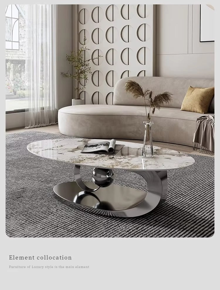 Movable Retro Metal Coffee Tables – Round, Nordic, Portable, Living Room/Bedroom