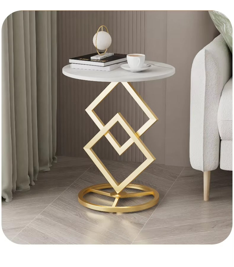 Luxury Modern Minimalist Tables – Sintered Stone, Metal Frame, Coffee/Side, Multi-scene Use