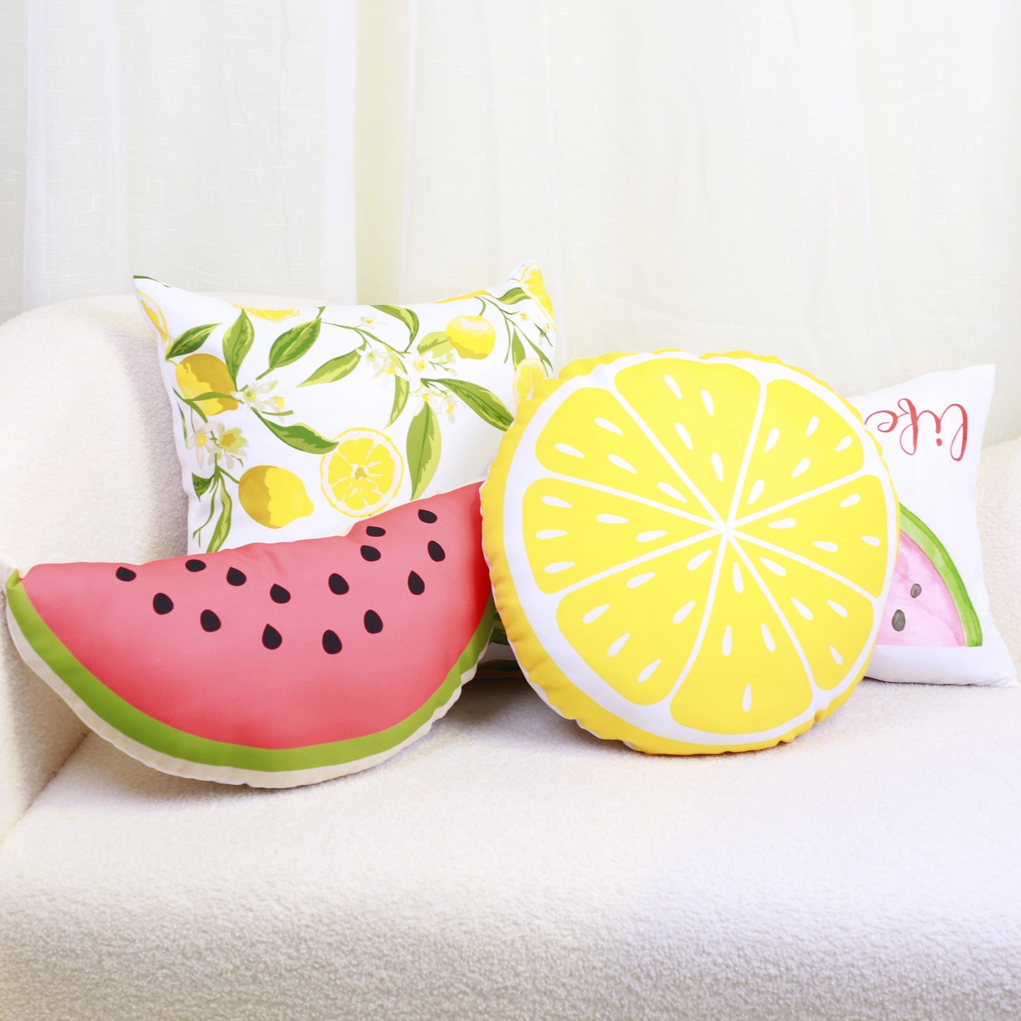 Waterproof Sofa Cushion Covers – Custom, Fruit Prints, Outdoor, Decorative
