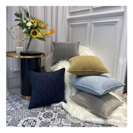 100% Polyester Throw Pillows – Custom Sizes, Textured, Square Woven, for Seats/Couches