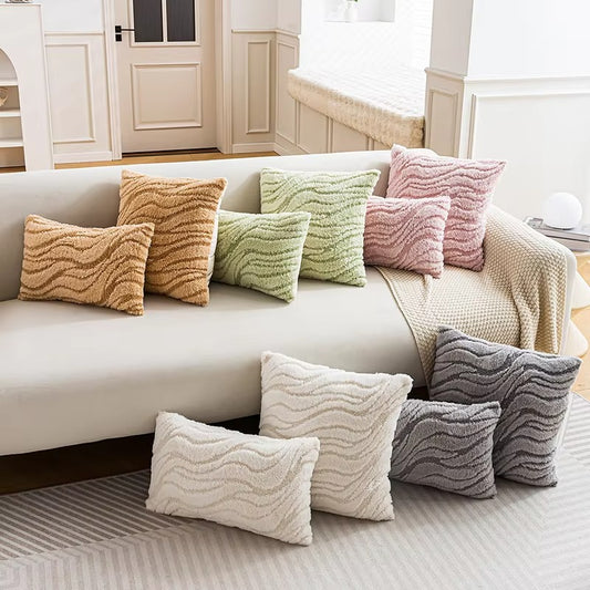 Wholesale Custom Quilted Faux Rabbit Fur Cushion Covers – Soft, Washable, Decorative Throw Pillowcases