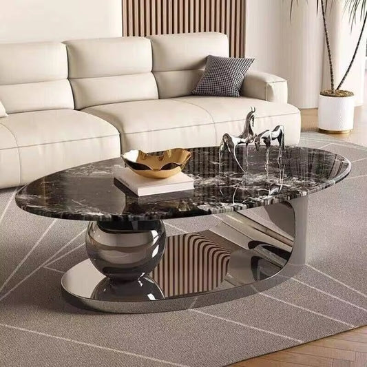 Movable Retro Metal Coffee Tables – Round, Nordic, Portable, Living Room/Bedroom