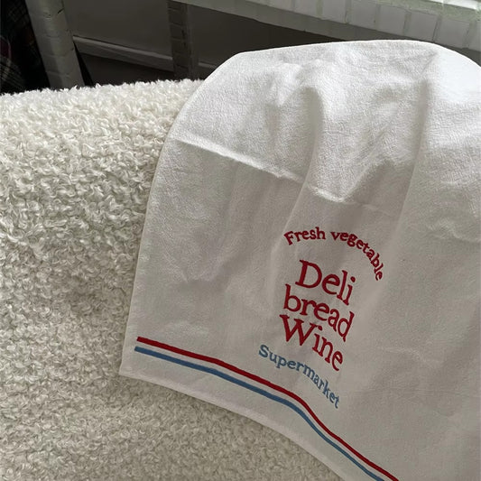 Queeno Custom Wedding Cotton Napkins – Embroidered, Logo, Party/Kitchen Decor
