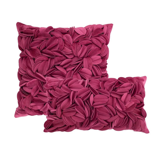 3D Flower Custom Throw Pillows – Vivid Petal Velvet, Decorative, High Quality, Duplex Splicing