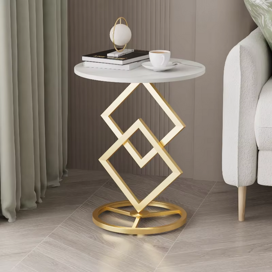 Luxury Modern Minimalist Tables – Sintered Stone, Metal Frame, Coffee/Side, Multi-scene Use