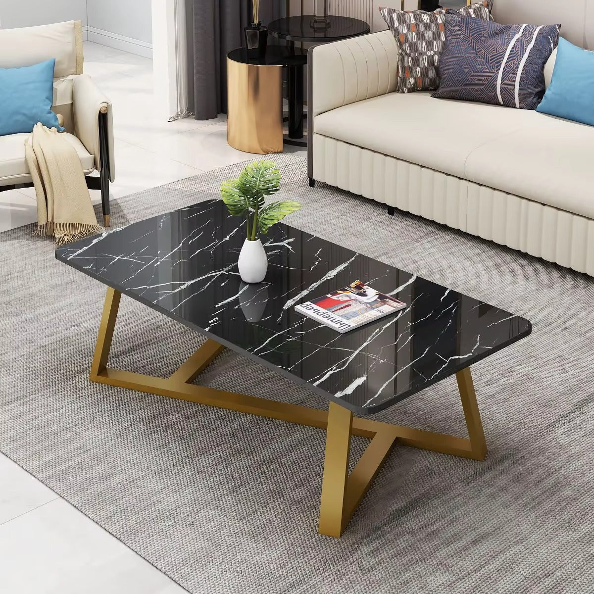 Round/Square Coffee Tables – Black/White/Gold, Nordic, Marble/Wood, Outdoor/Indoor, Luxury, Living Room