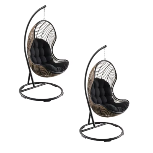Modern Rattan Hanging Egg Chairs – Swing, Comfortable, Patio Outdoor, Made in Indonesia