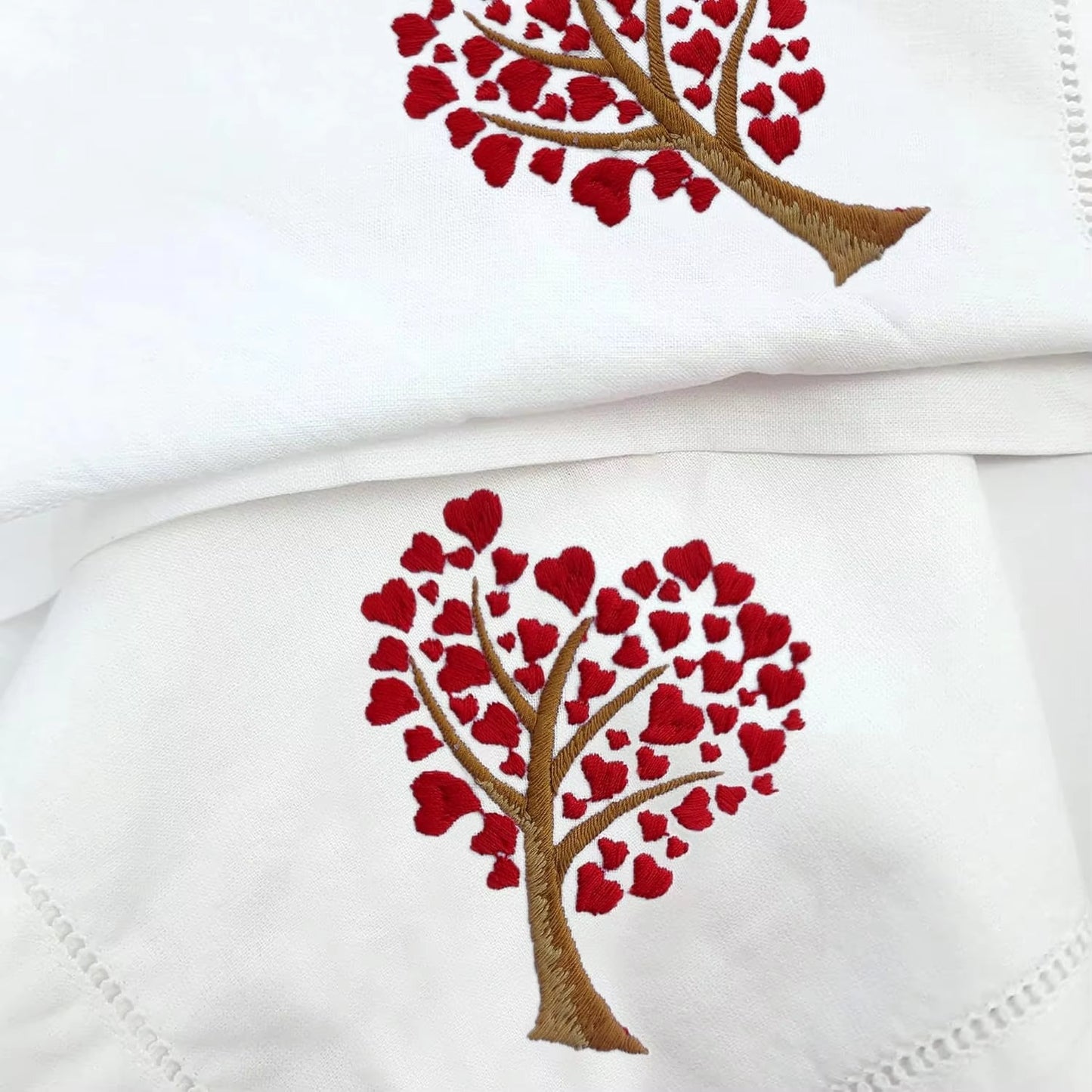 Queeno Custom Wedding Cotton Napkins – Embroidered, Logo, Party/Kitchen Decor