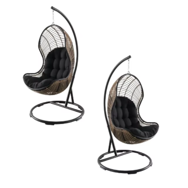 Modern Rattan Hanging Egg Chairs – Swing, Comfortable, Patio Outdoor, Made in Indonesia
